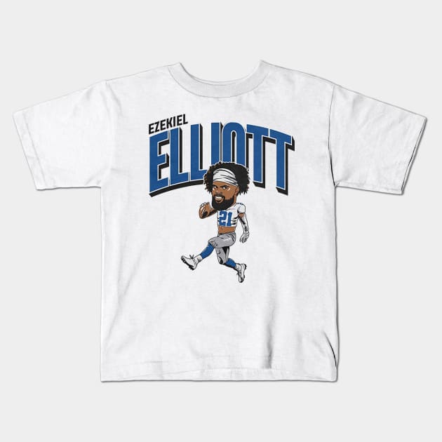 Ezekiel Elliott Caricature Ezekiel Elliott Kids T Shirt